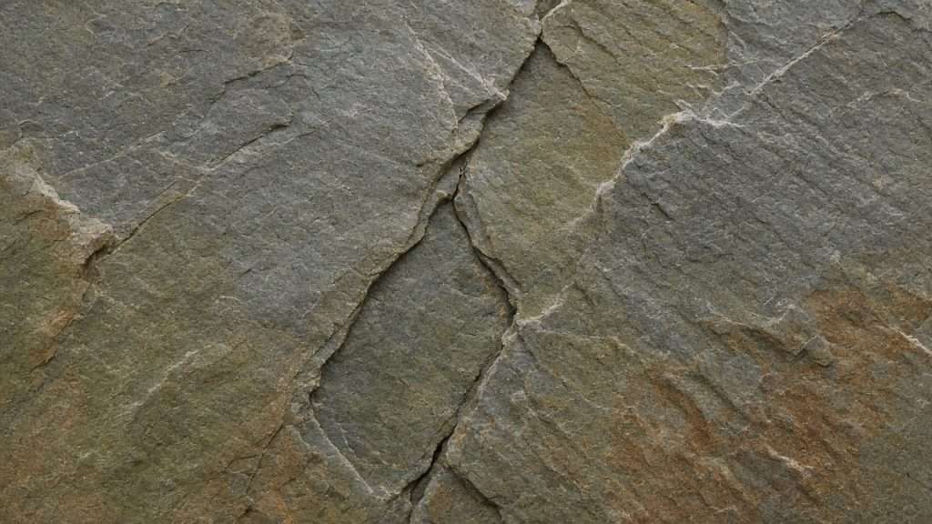 Close-up of cleaned slate tile in Orange County